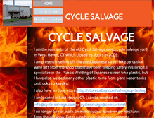 Tablet Screenshot of cycle-salvage.com